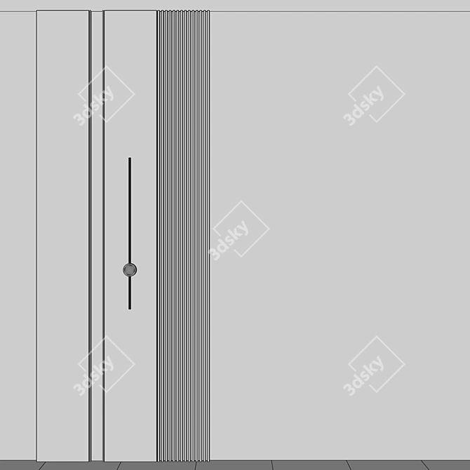  Stylish Wall Panel Solution 3D model image 5