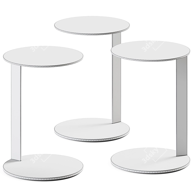 Minimalist Modern Side Table 3D model image 2