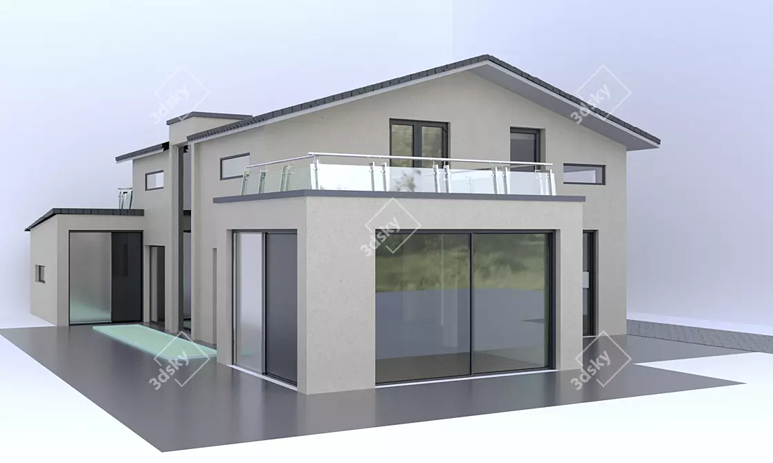 Ultimate Luxury Dream Home 3D model image 1