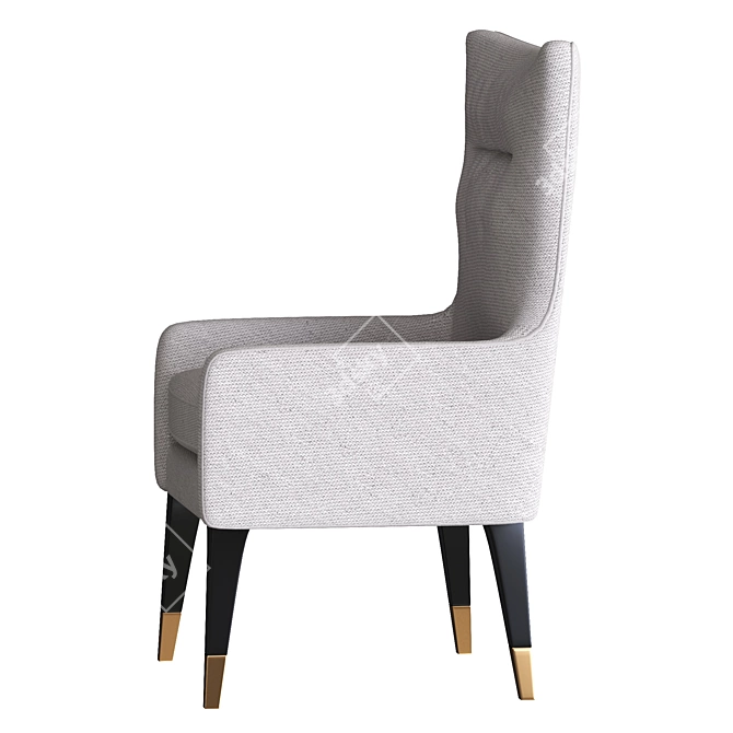 Barrett Winged Chair: Elegant Occasional Seating 3D model image 4