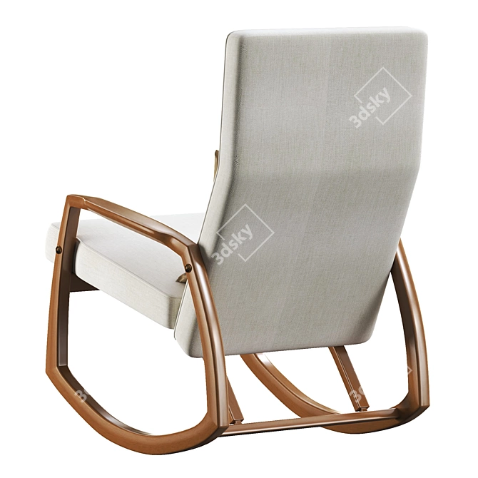 Swing Rocking Armchair: Stylish and Comfortable 3D model image 5