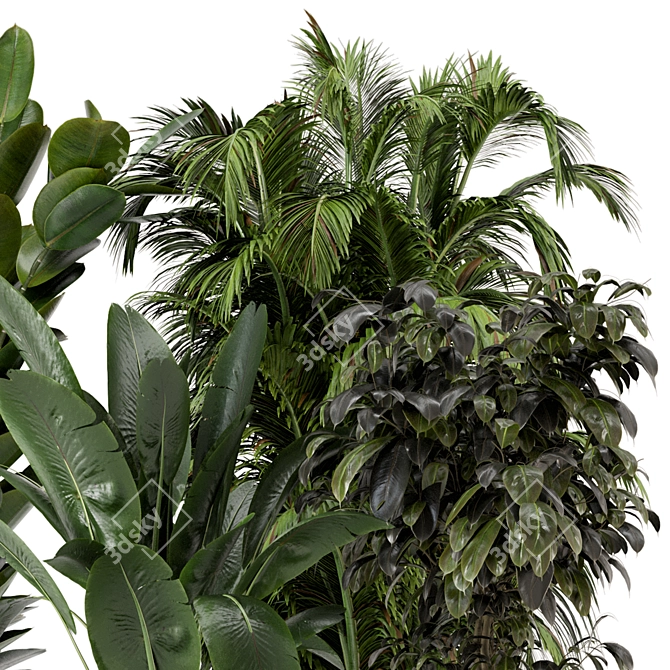 Ferm Living Bau Pot Large Set: Stylish Indoor Plants 3D model image 2