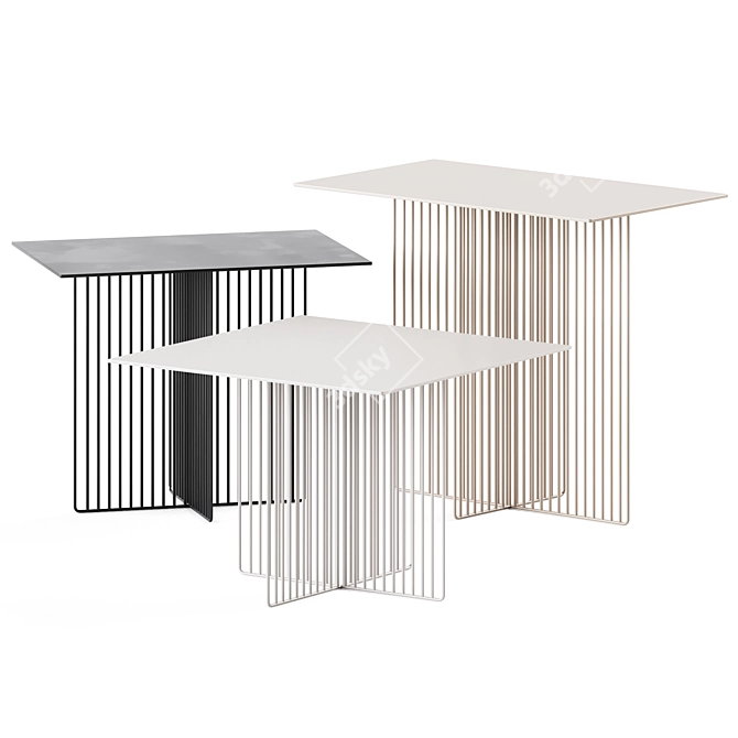  Sleek Accursio Coffee Tables - La Cividina 3D model image 1