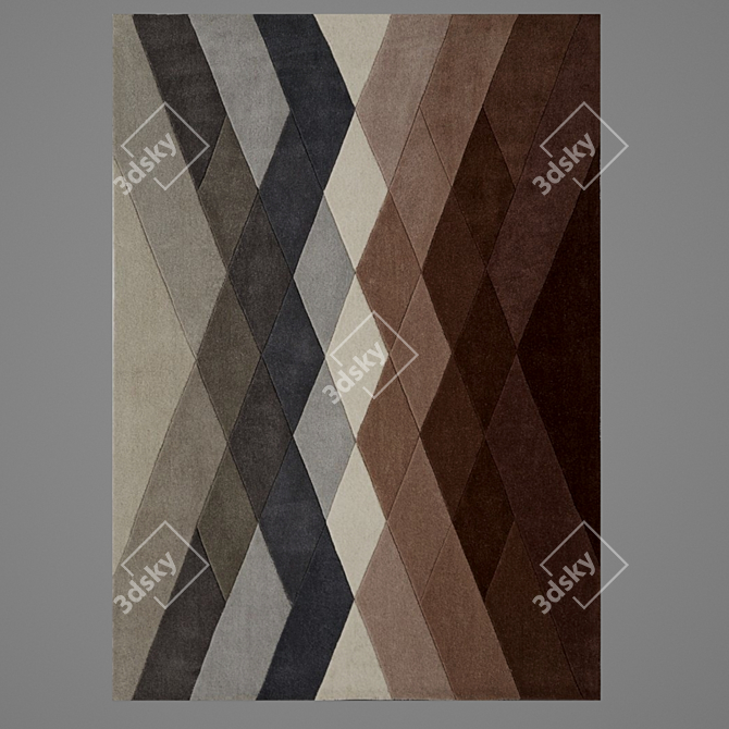  Modern Cozy Grey Carpet 3D model image 2