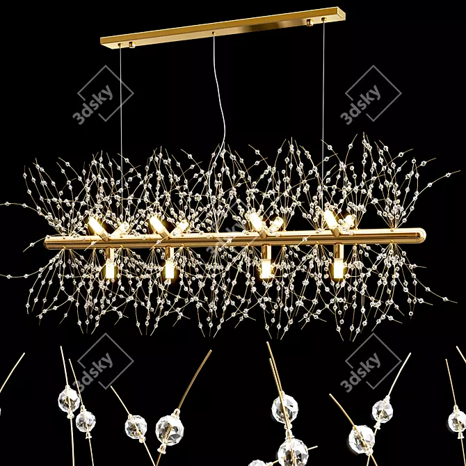 Rosalia Crystal Chandelier Collection 3D model image 3