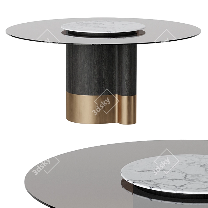 Formitalia Marygold Round Dining Table 3D model image 1