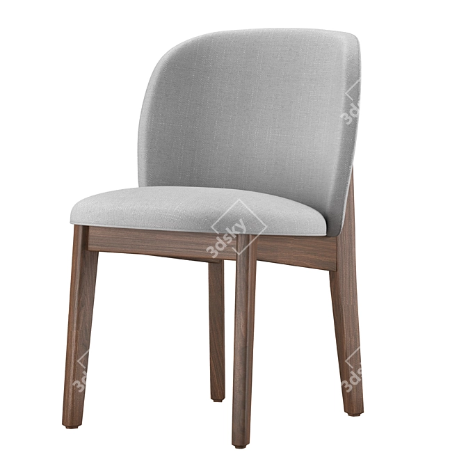 Abrey Upholstered Dining Chair 3D model image 1