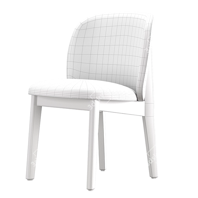 Abrey Upholstered Dining Chair 3D model image 4