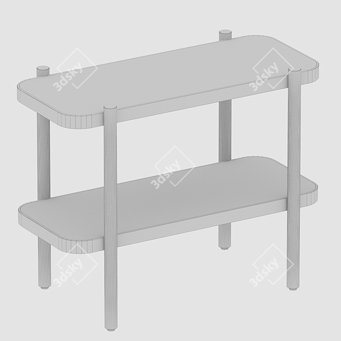 Sleek and Stylish LISTERBY Console 3D model image 3