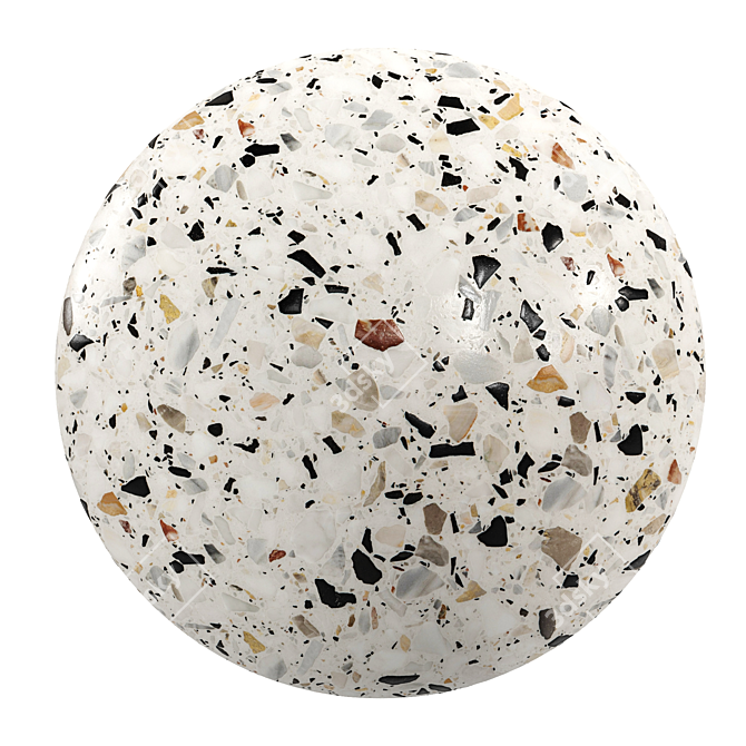 Venetian Terrazzo Marble Texture 3D model image 1