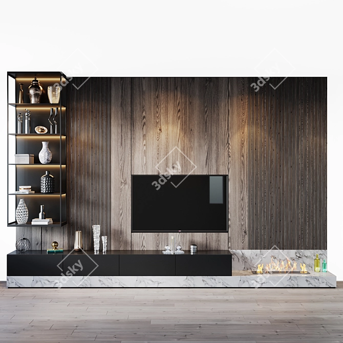 TV Set 208 - Crystal Clear Visuals 3D model image 1