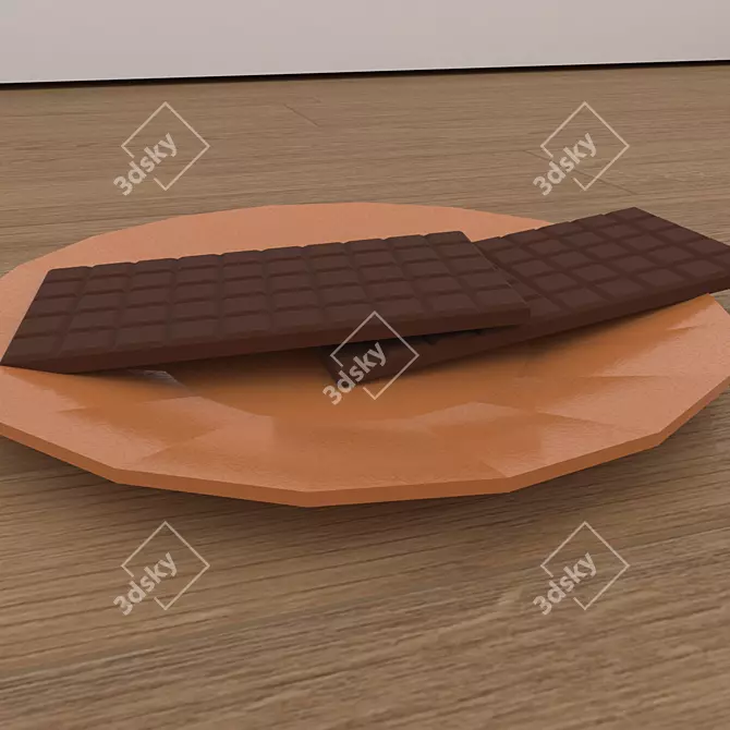 Decadent Milk Chocolate Treat 3D model image 1