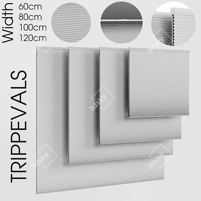 Ikea TRIPPEVALS Block-Out Blind 3D model image 1