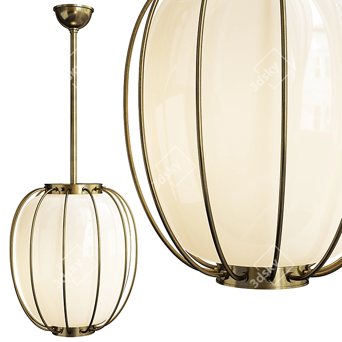 Elegant Ephron Pendant: A Timeless Lighting Marvel 3D model image 1