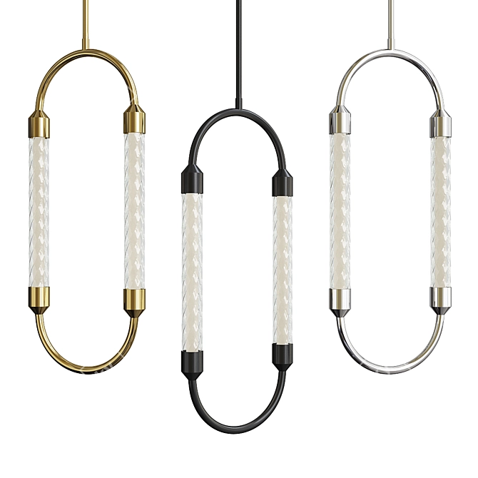 Sleek Delsey LED Pendant Light 3D model image 1