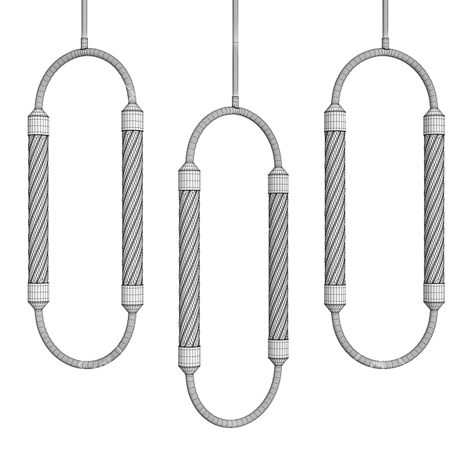 Sleek Delsey LED Pendant Light 3D model image 2