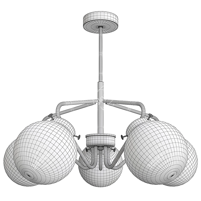 Modern ALFA_BARSUM Pendant Light 3D model image 2