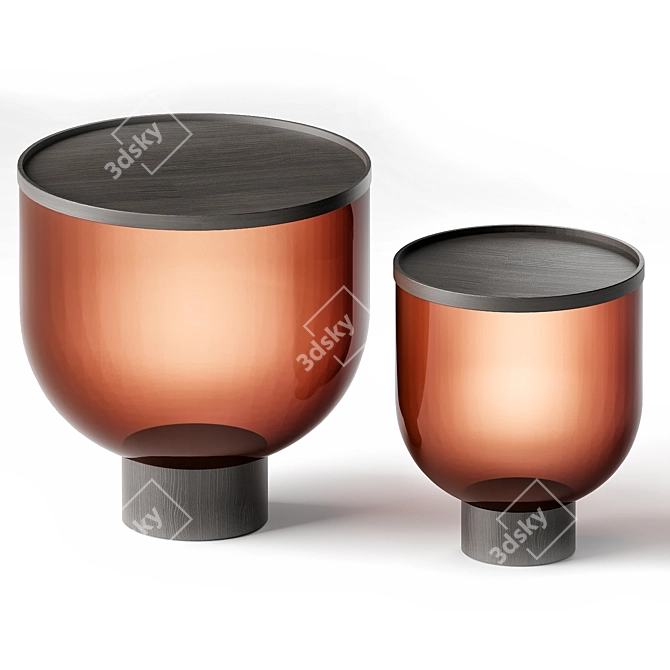 Bay Side Table: Stylish Wooddi Design 3D model image 1