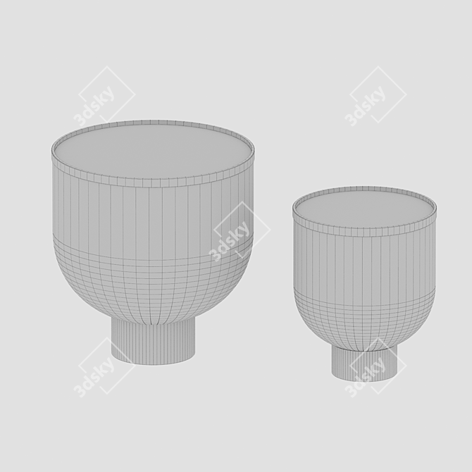 Bay Side Table: Stylish Wooddi Design 3D model image 2