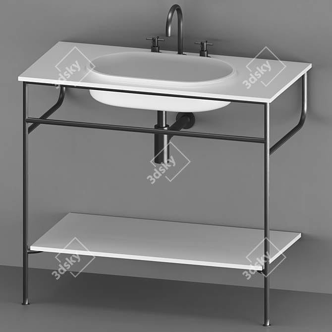 Rise by Kos: Elegant Washbasin Collection 3D model image 4