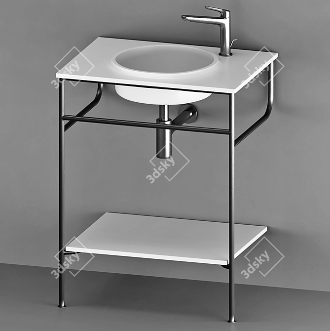 Rise by Kos: Elegant Washbasin Collection 3D model image 5