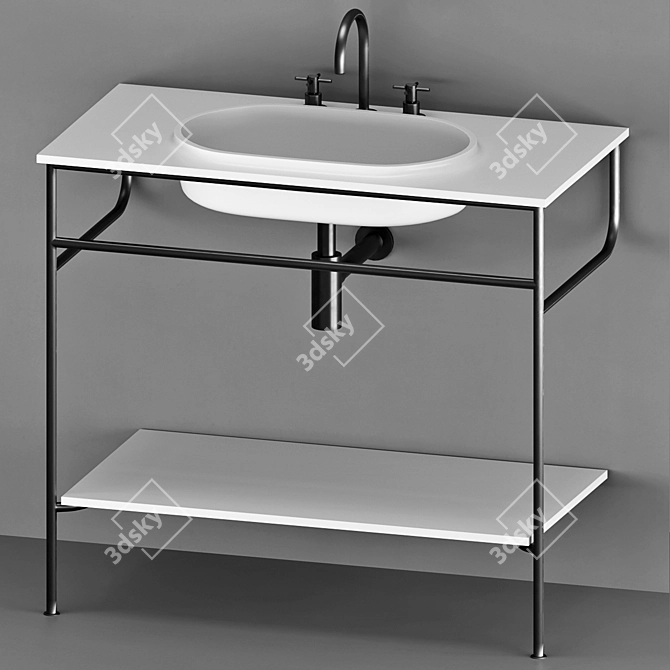 Rise by Kos: Elegant Washbasin Collection 3D model image 8