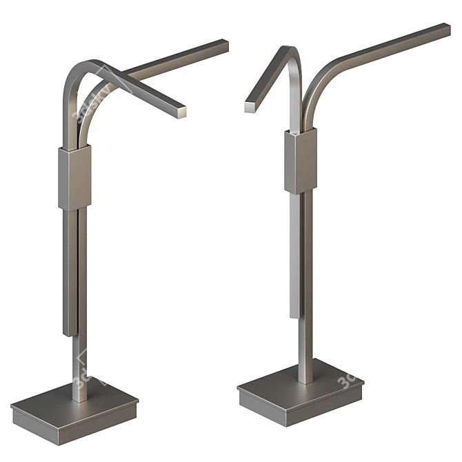 Sculptural LED Desk Lamp 3D model image 3