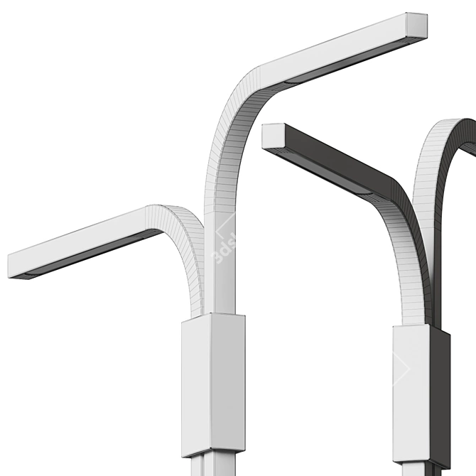 Sculptural LED Desk Lamp 3D model image 5