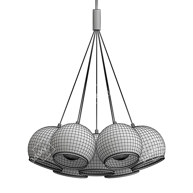 Eleganza Chandelier: Exquisite Illumination 3D model image 3