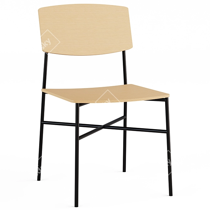 Sleek Paragon Chair: Modern Design 3D model image 2