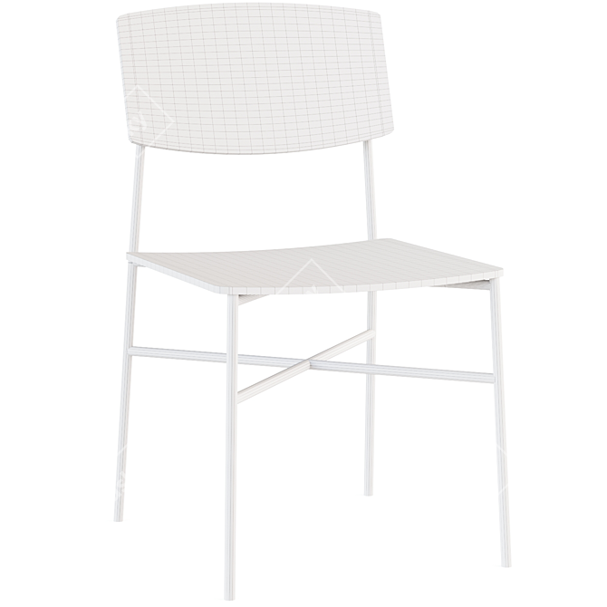 Sleek Paragon Chair: Modern Design 3D model image 4