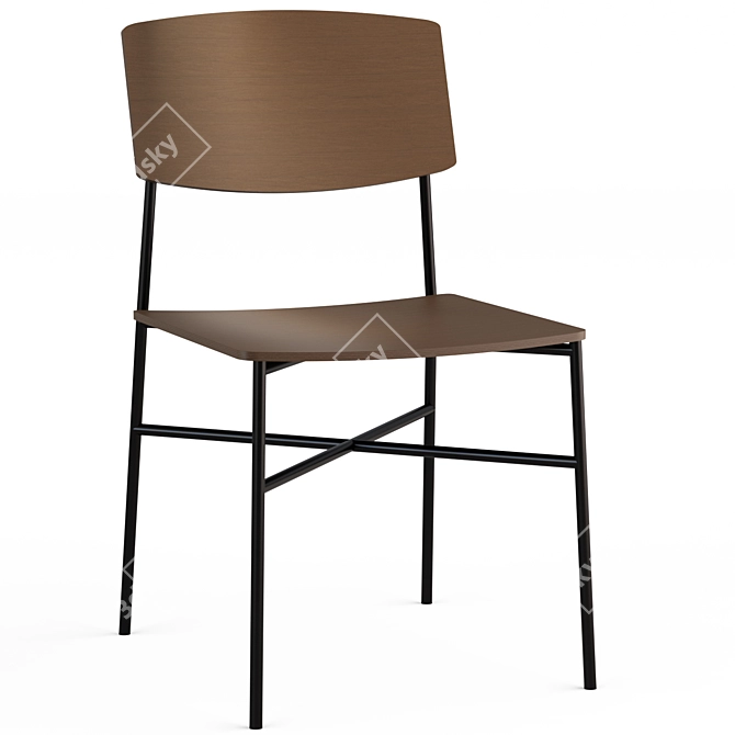 Sleek Paragon Chair: Modern Design 3D model image 5