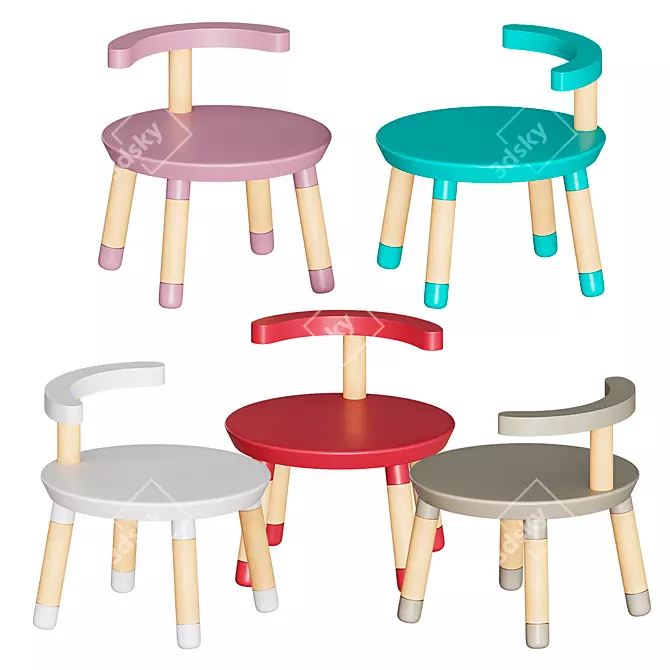 MUtable Children's Play Table: Functional & Durable! 3D model image 5