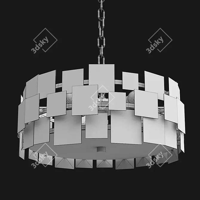 Elegant Pattern Lamp Pendant 3D model image 3