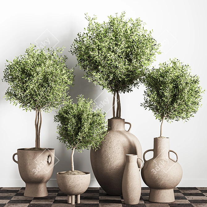 Modern Indoor Plant Stand 47 3D model image 3