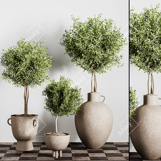 Modern Indoor Plant Stand 47 3D model image 5