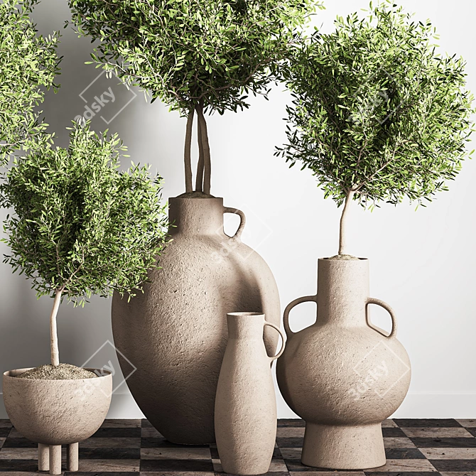 Modern Indoor Plant Stand 47 3D model image 6