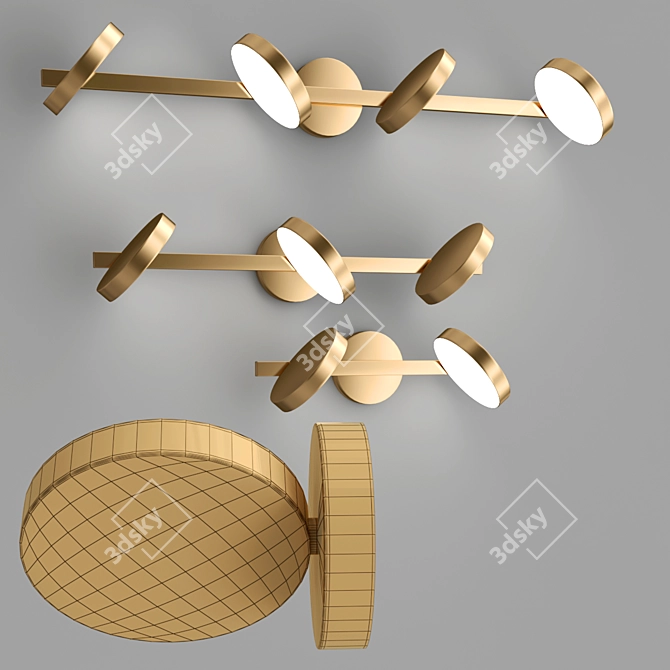 Elegant Liveig Wall Lamps 3D model image 2