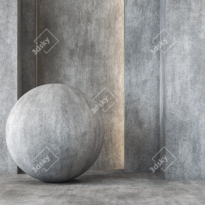 2 Concrete Collection Vol.2: 4k Seamless Textures (2 Density) 3D model image 1