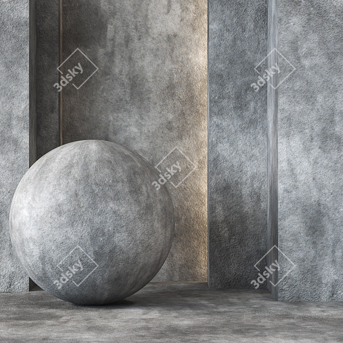 2 Concrete Collection Vol.2: 4k Seamless Textures (2 Density) 3D model image 2