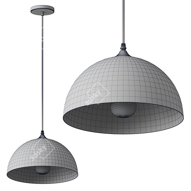 Tomshine Pendant Light Globe 3D model image 2