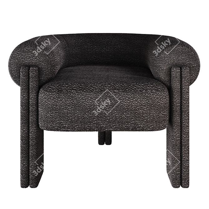 Sevigne Armchair: Aesthetic Comfort 3D model image 3