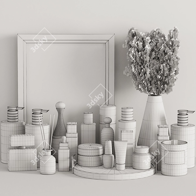 Stylish Bathroom Accessories: 2016 Version 3D model image 4