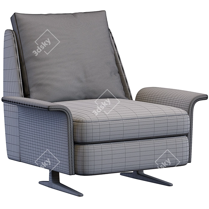 Minotti Spencer Armchair: 2 Colors 3D model image 6