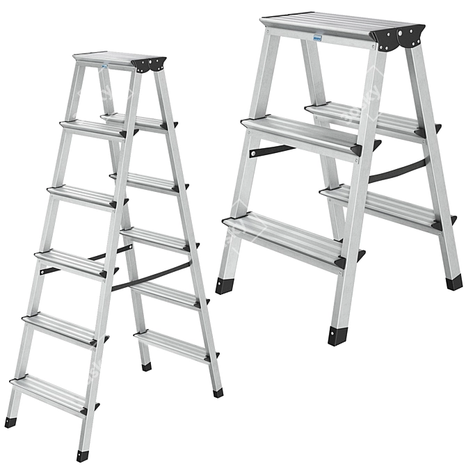 KRAUSE Step Ladders: Solidy, Dopplo & Corda 3D model image 3