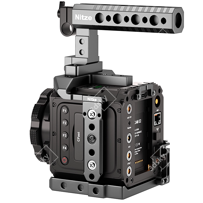 Z Cam E2-M4 4K Camera: High-Poly Model with Advanced Materials 3D model image 2