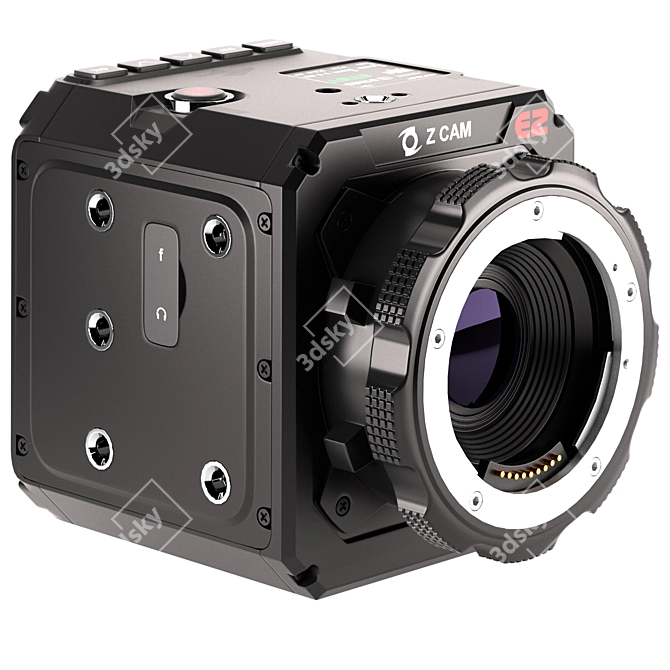 Z Cam E2-M4 4K Camera: High-Poly Model with Advanced Materials 3D model image 4