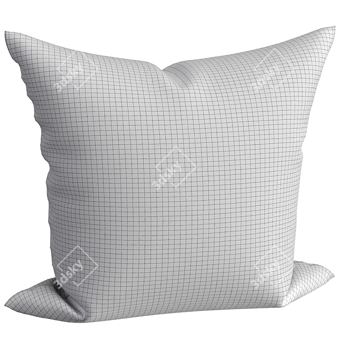 Elegant Decor Pillow 3D model image 2