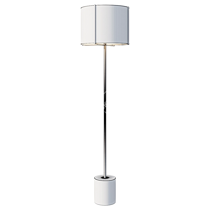 Contemporary Terrazzo Floor Lamp 3D model image 2