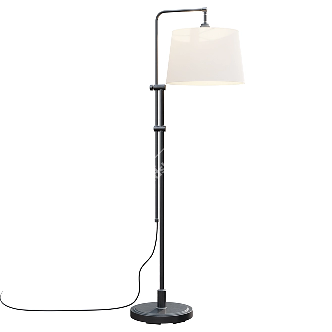 Modern Adjustable Floor Lamp 3D model image 1